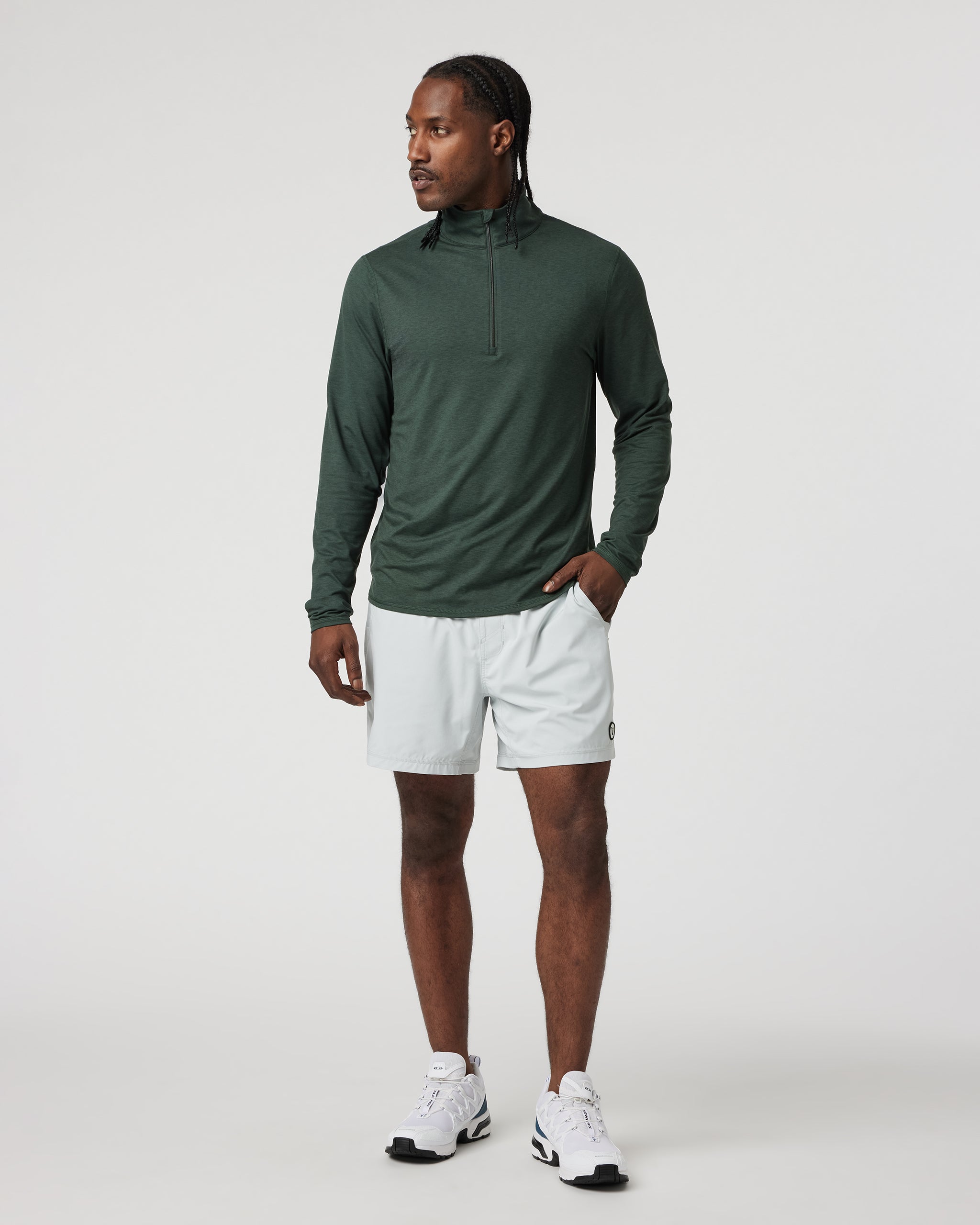 Ease Performance Half Zip 2.0 | Aspen Heather - Image 3