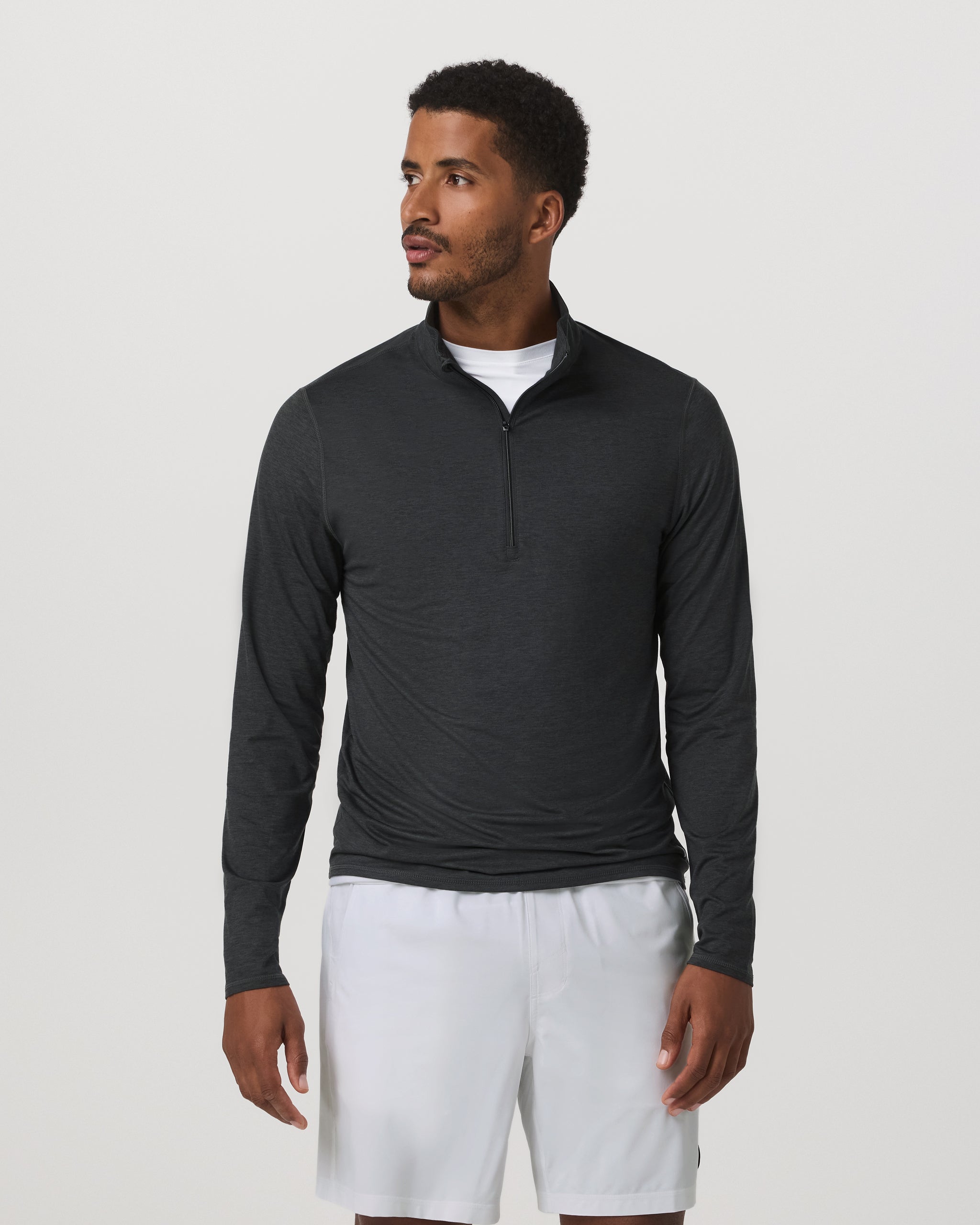 Ease Performance Half Zip 2.0 | Charcoal Heather - Image 5