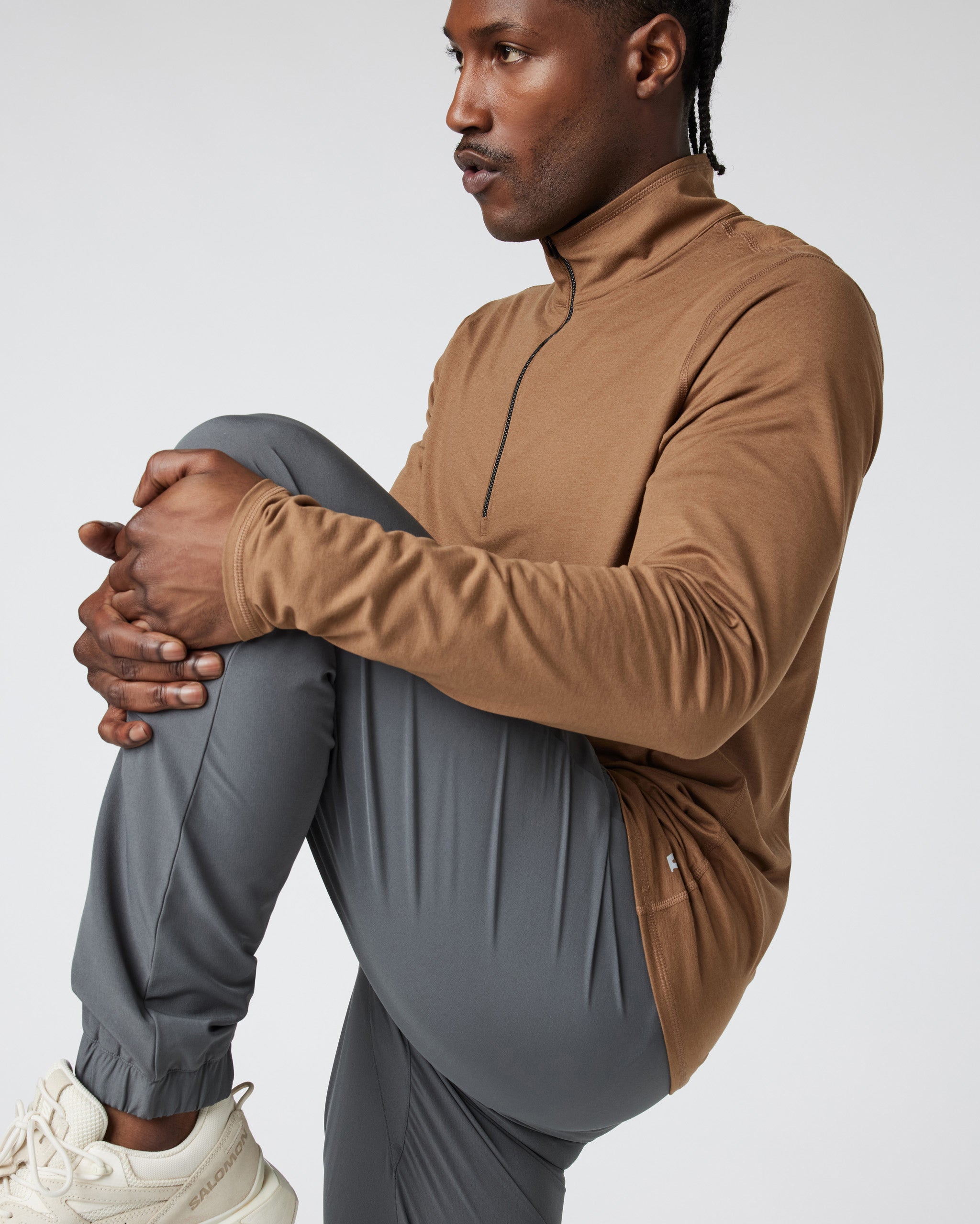 Ease Performance Half Zip 2.0 | Pecan Heather - Image 4