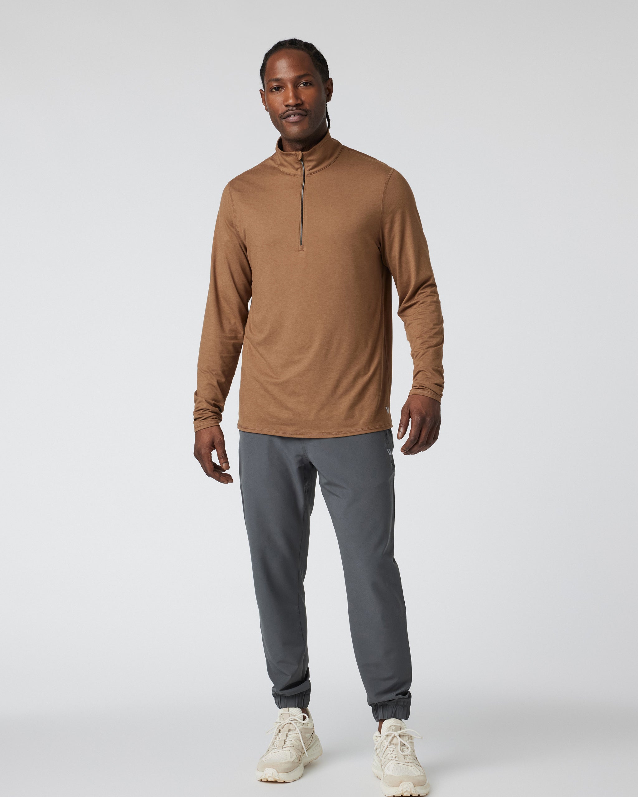 Ease Performance Half Zip 2.0 | Pecan Heather - Image 3