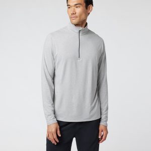 Ease Performance Half Zip 2.0 | Light Heather Grey