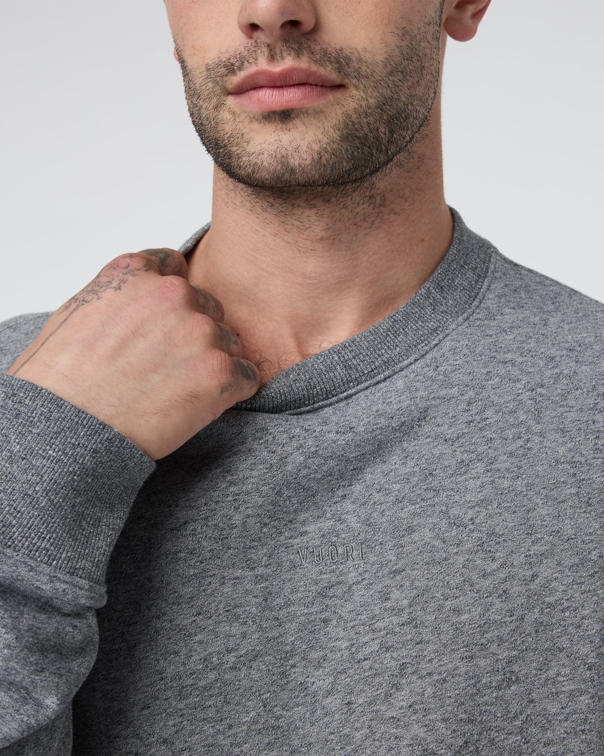 Cypress Logo Crew | Heather Grey - Image 2