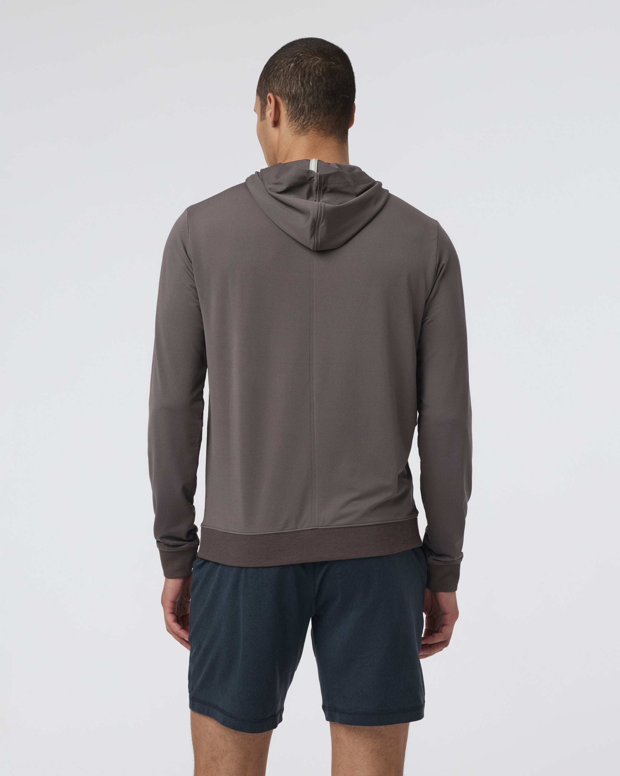 Double Mesh Hoodie | Warm Grey - Image 3