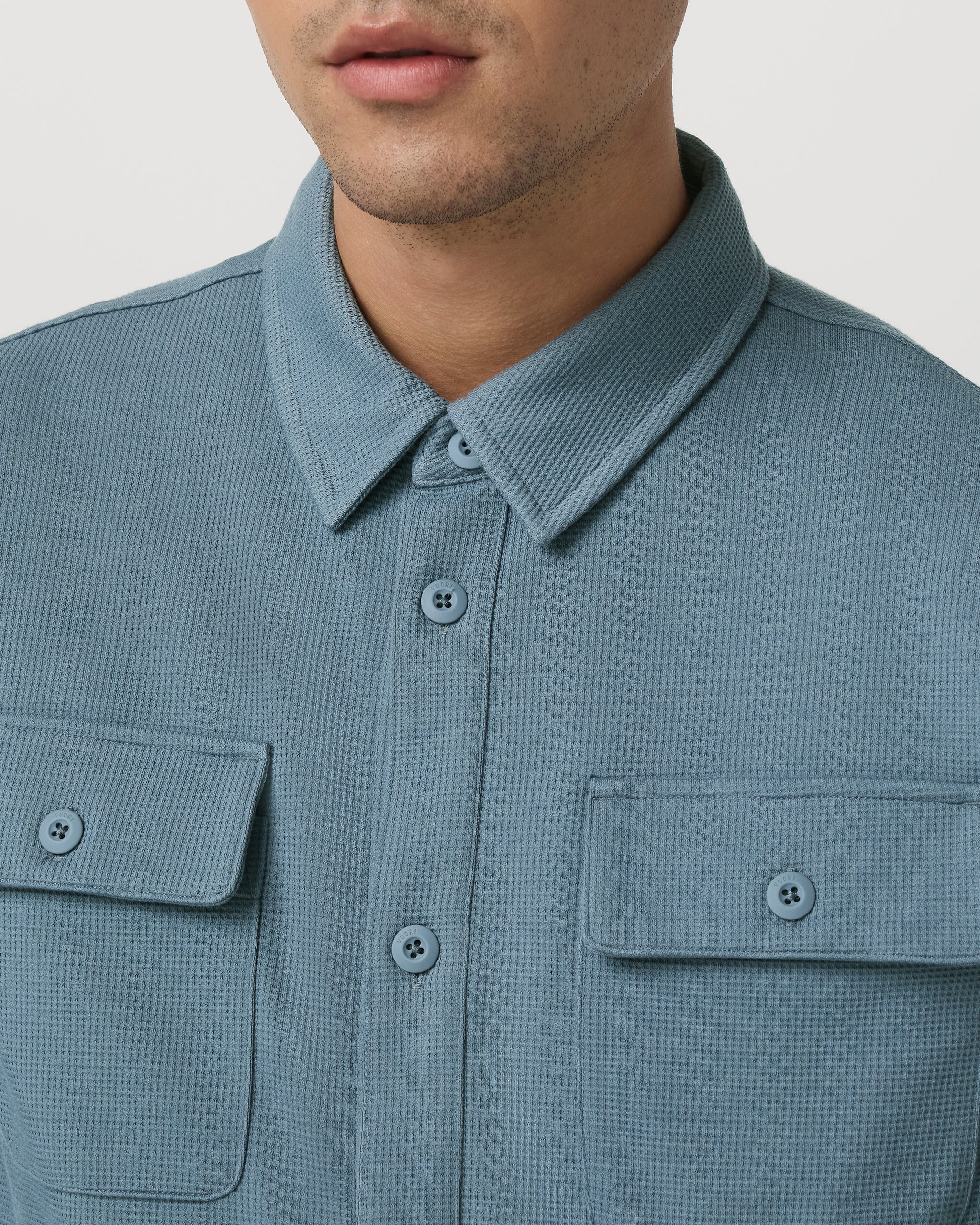Waffle Shirt Jacket | Abyss - Image 4