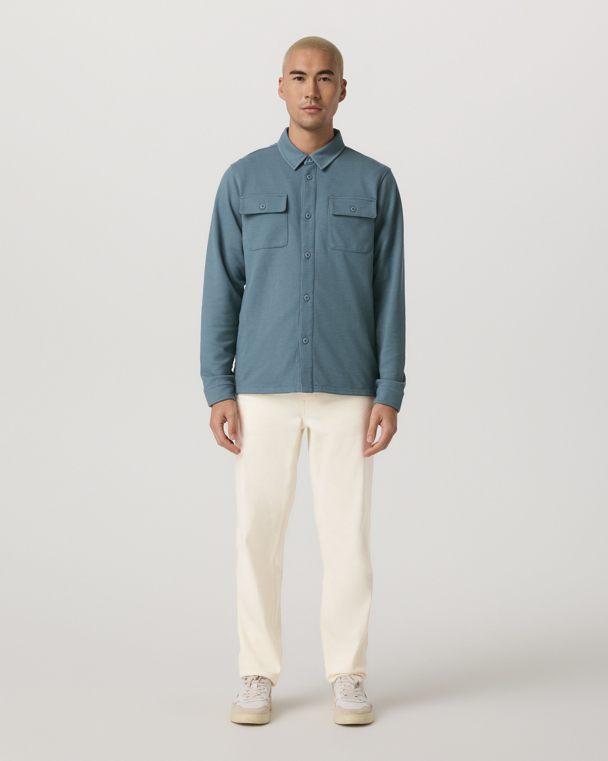 Waffle Shirt Jacket | Abyss - Image 5