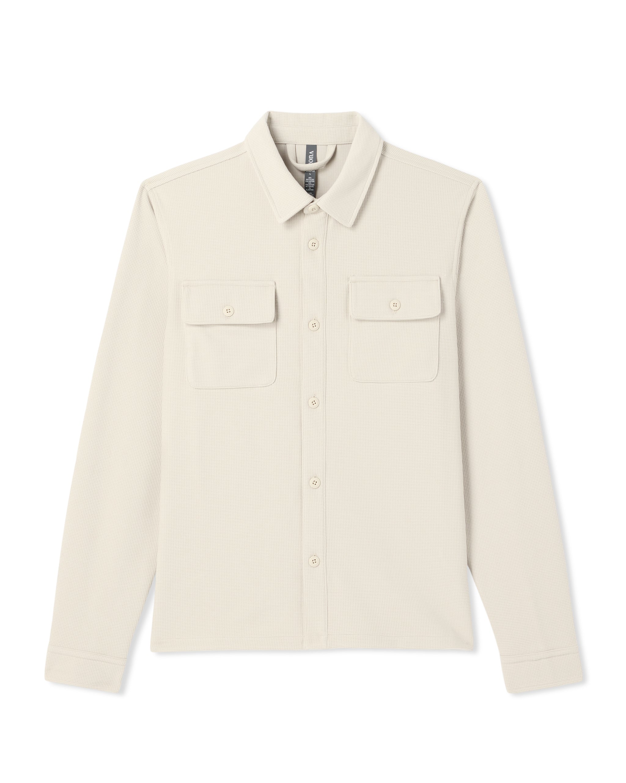 Waffle Shirt Jacket | Natural - Image 6