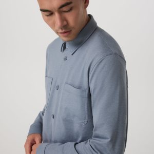 Coronado Shirt Jacket | Slate Blue Heather