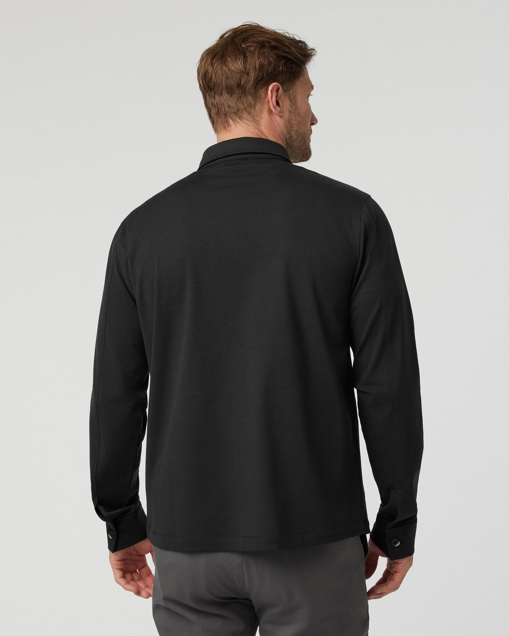 Coronado Shirt Jacket | Black Heather - Image 5