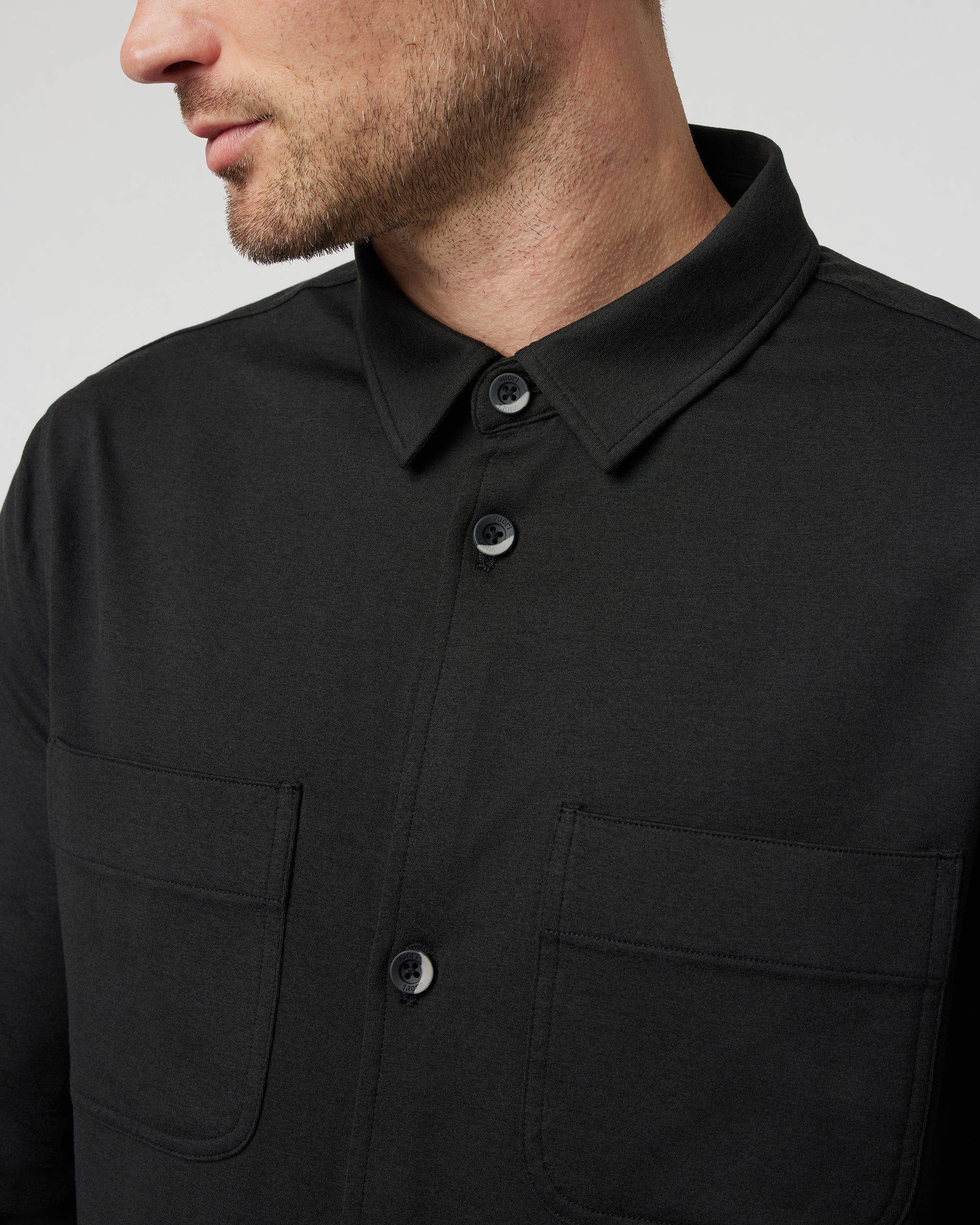 Coronado Shirt Jacket | Black Heather - Image 2
