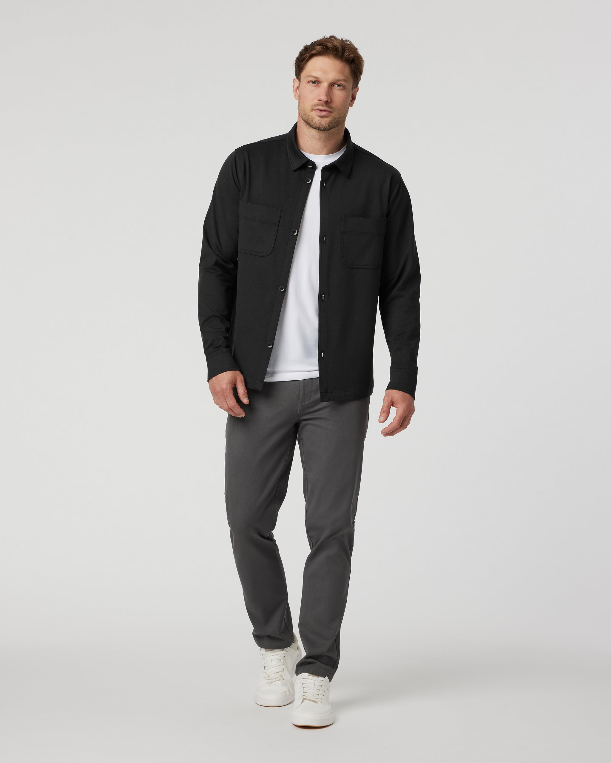 Coronado Shirt Jacket | Black Heather - Image 3