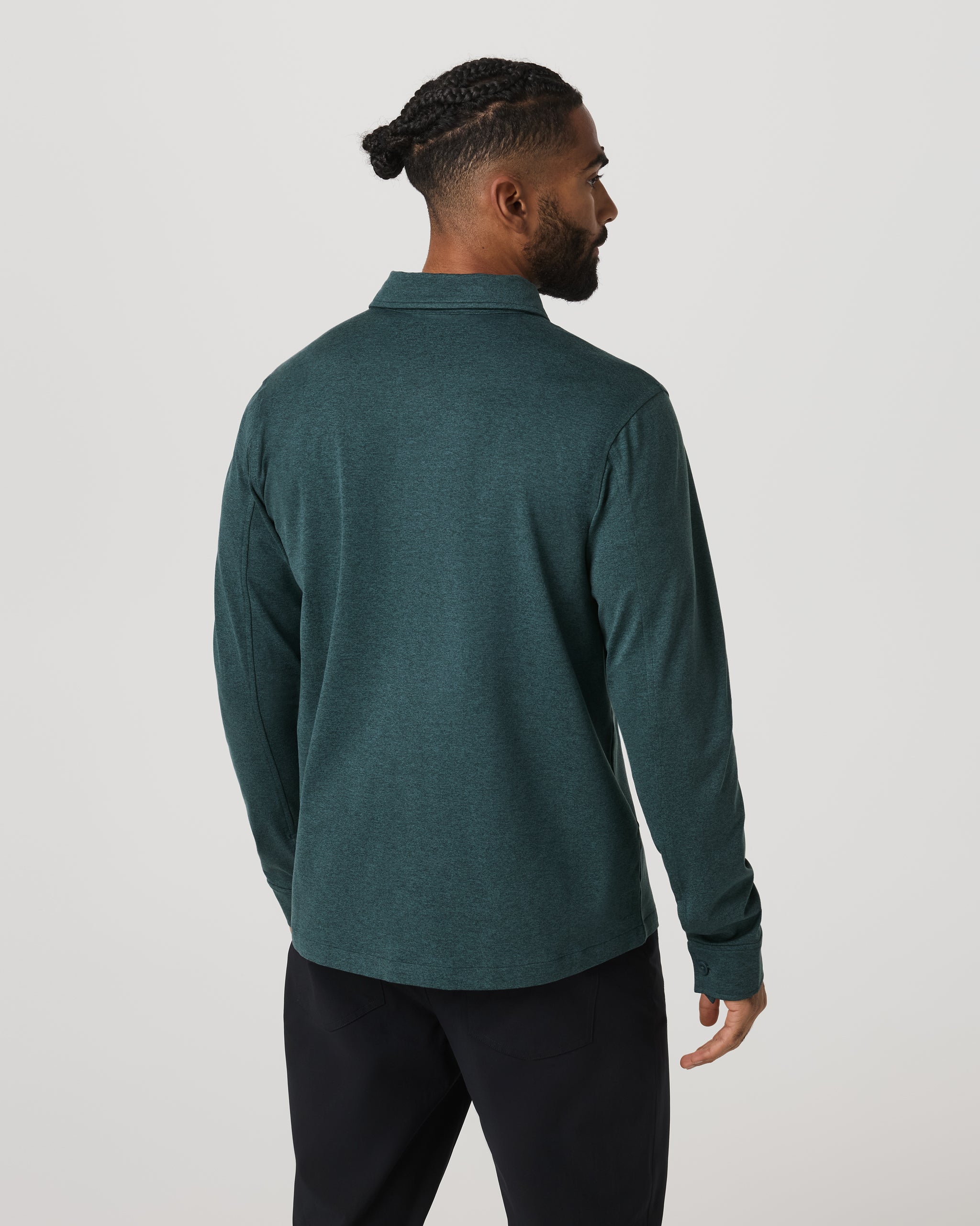 Coronado Shirt Jacket | Deep Sea Heather - Image 3