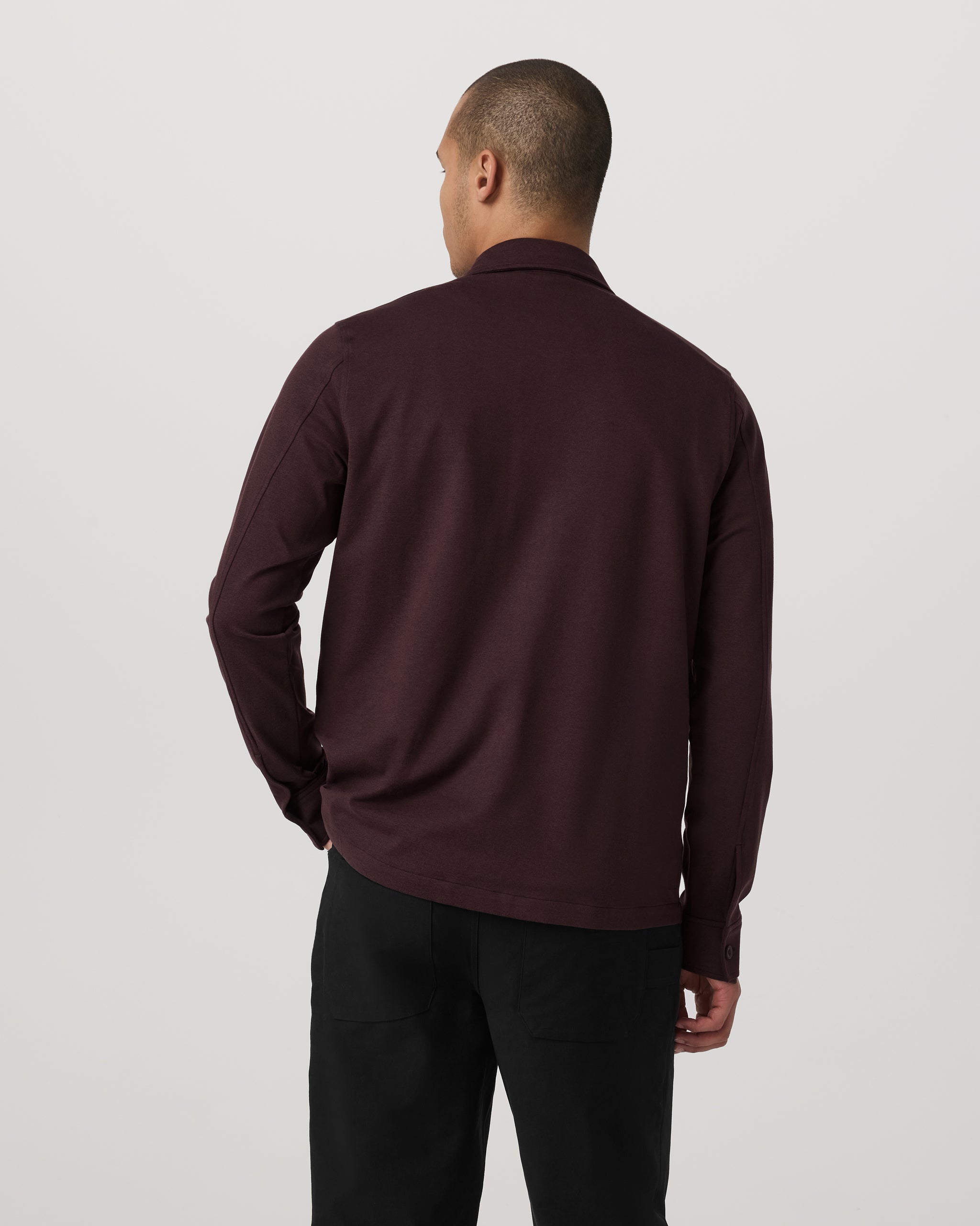 Coronado Shirt Jacket | Mahogany Heather - Image 3