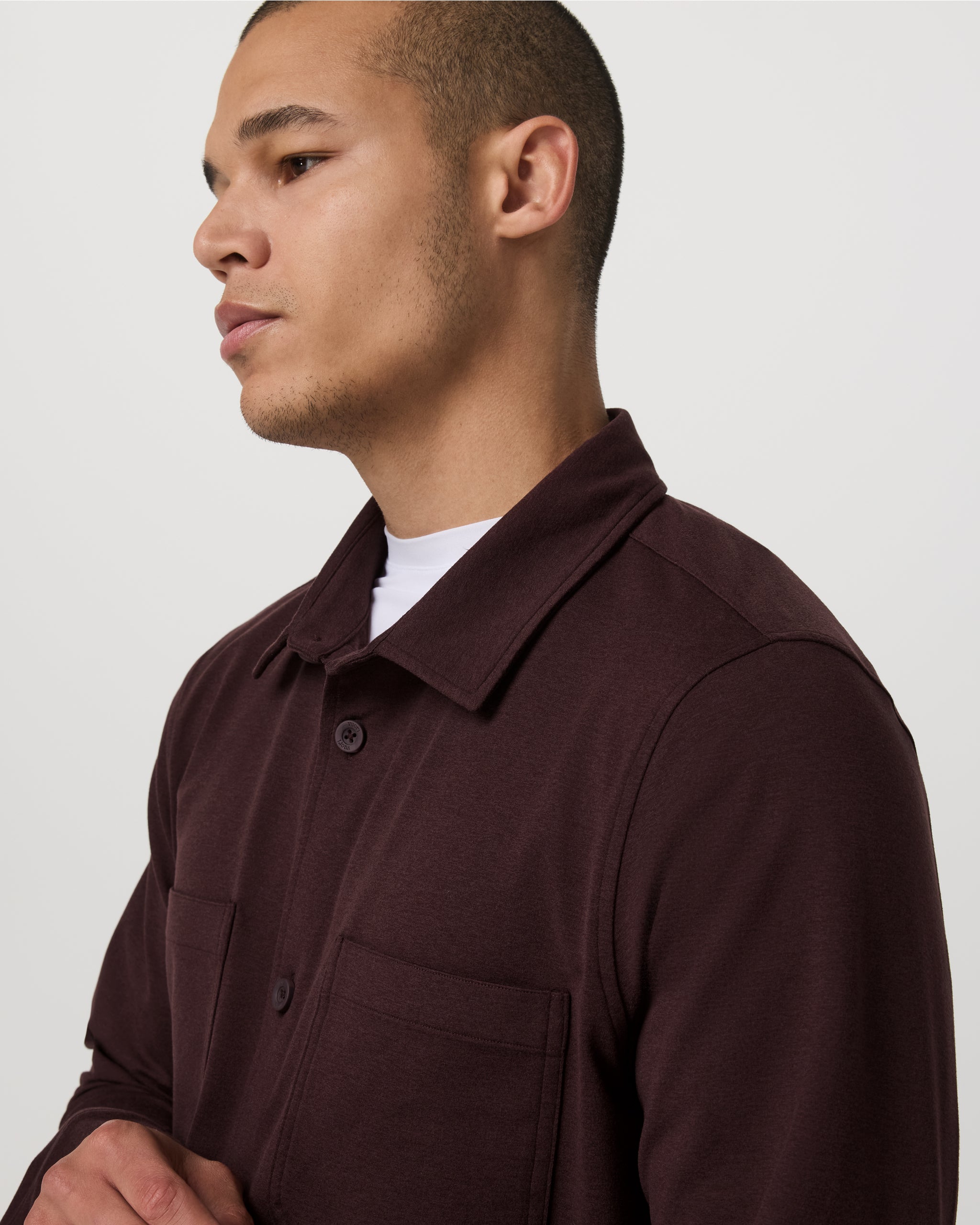 Coronado Shirt Jacket | Mahogany Heather - Image 5