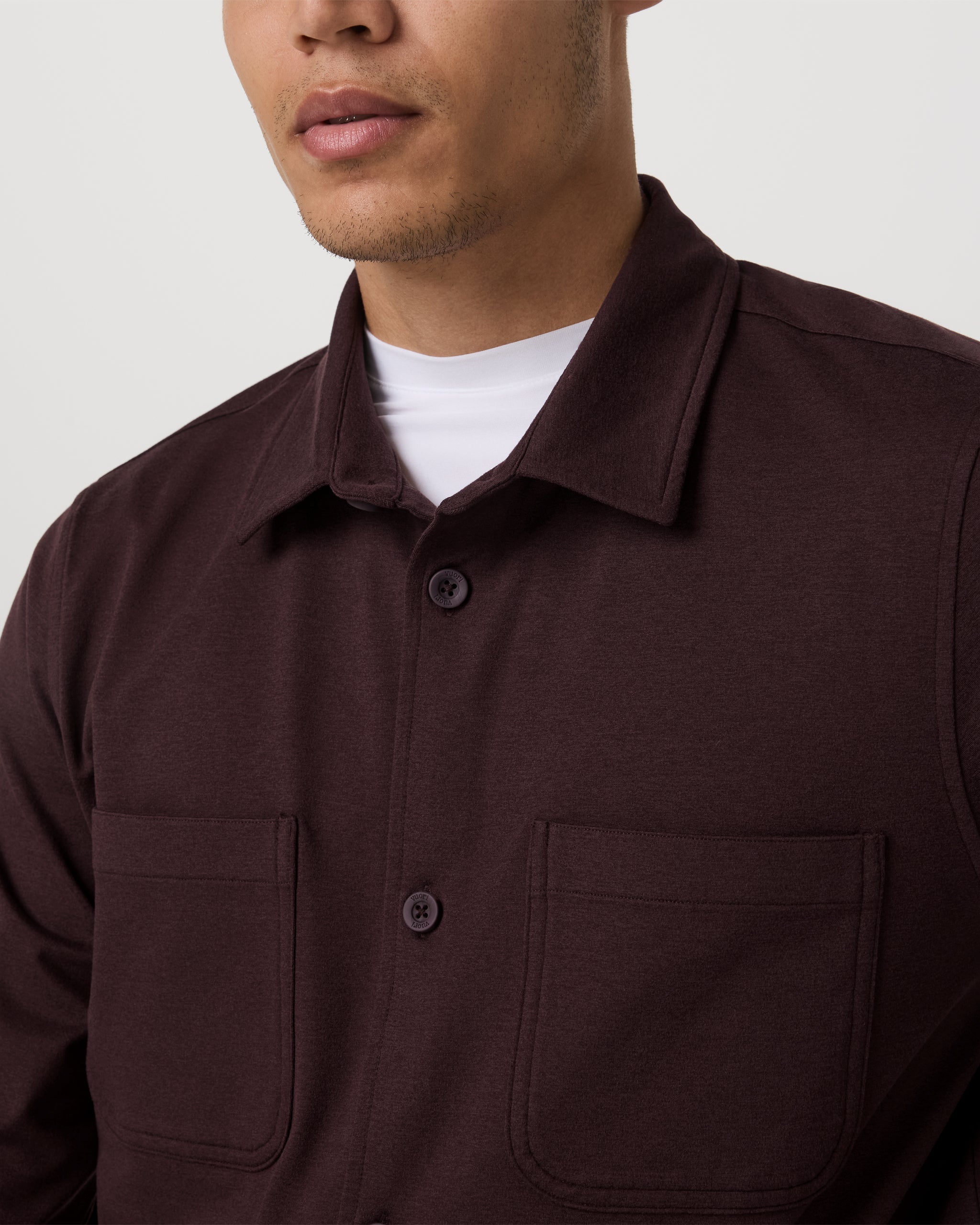 Coronado Shirt Jacket | Mahogany Heather - Image 2