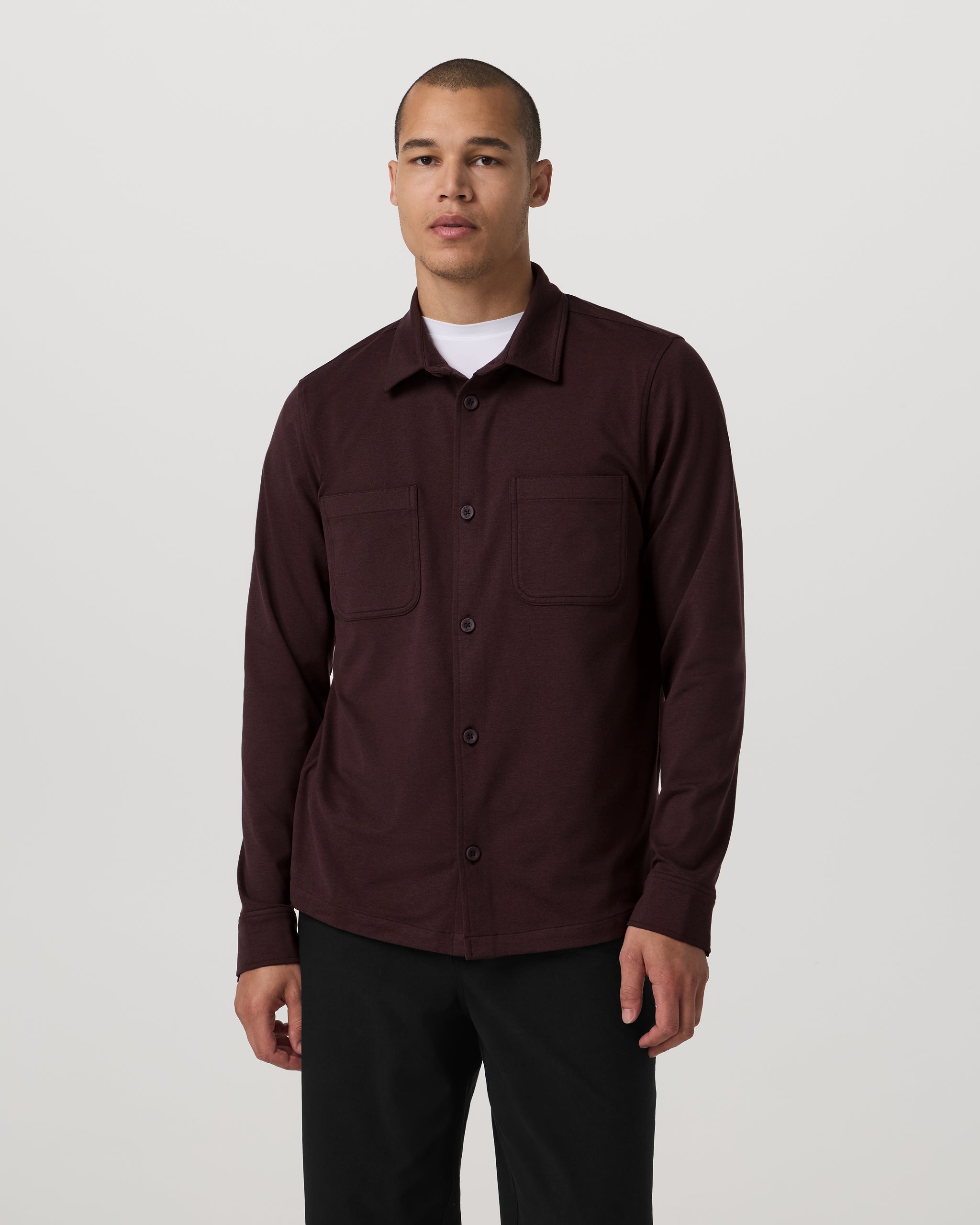 Coronado Shirt Jacket | Mahogany Heather