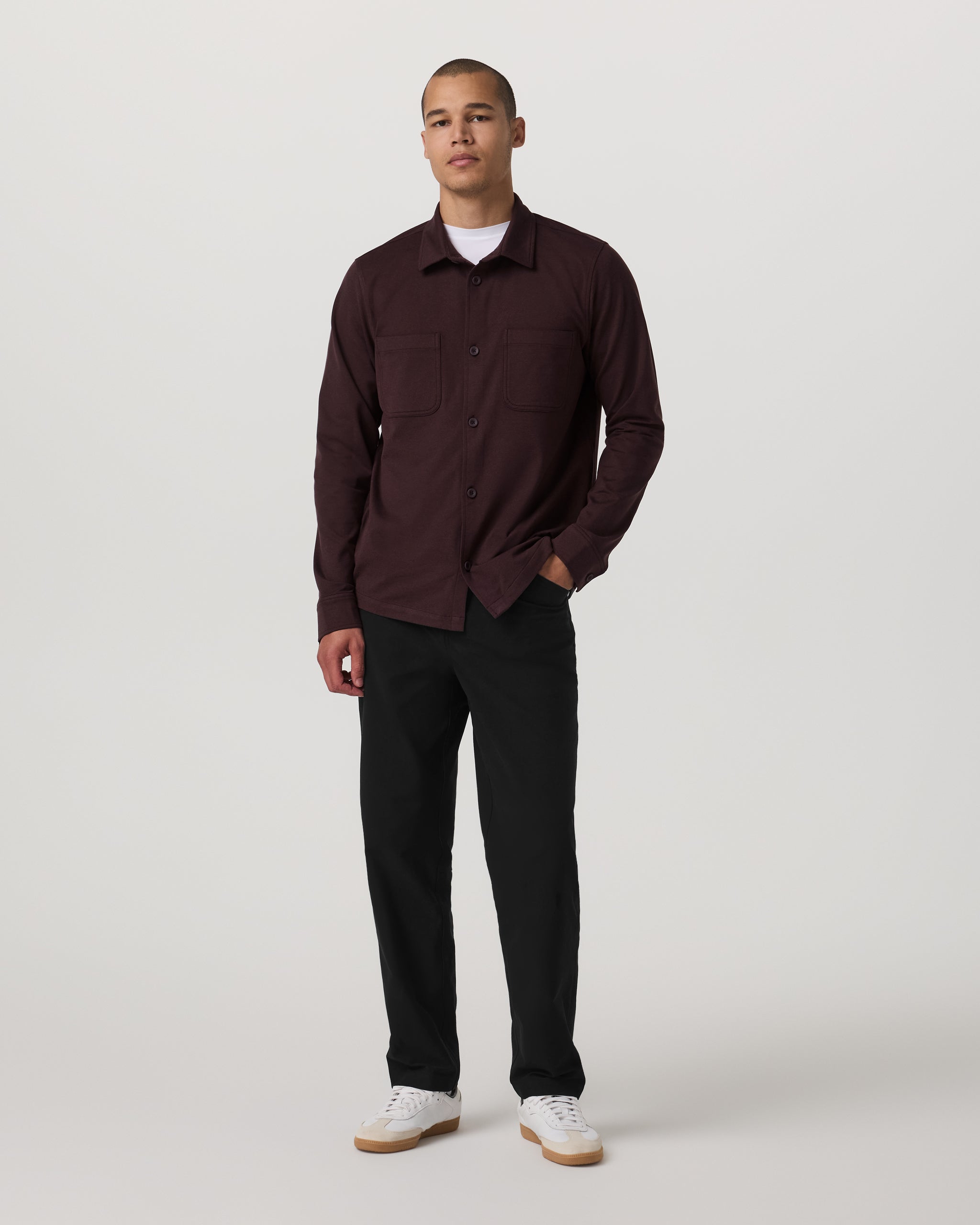 Coronado Shirt Jacket | Mahogany Heather - Image 4