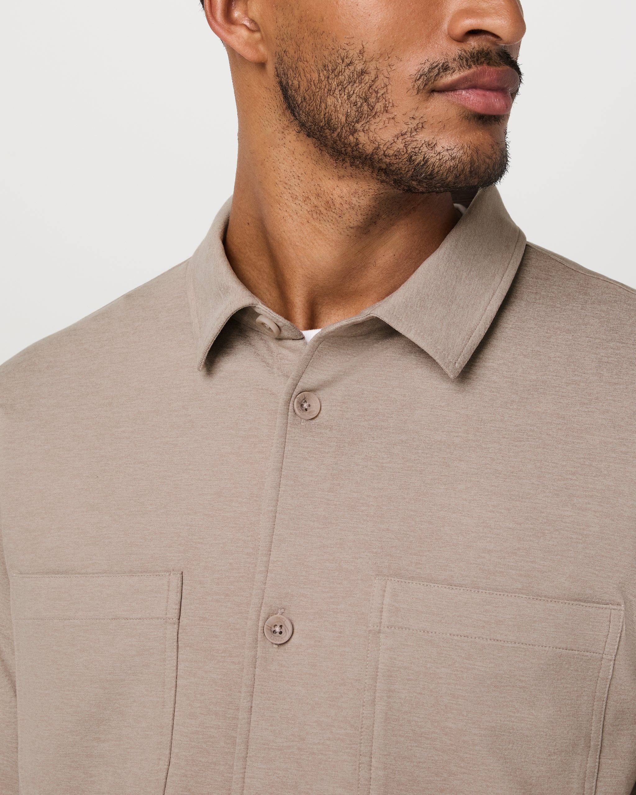 Coronado Shirt Jacket | Pumice Heather - Image 2