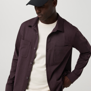 Coronado Shirt Jacket | Raisin Heather