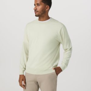 Merino Fine Gauge Wool Sweater | Sandalwood