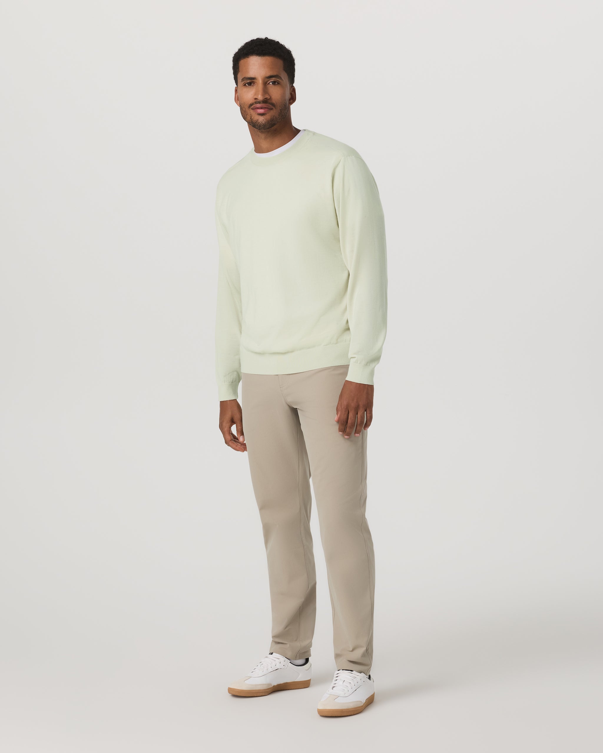 Merino Fine Gauge Wool Sweater | Sandalwood - Image 4