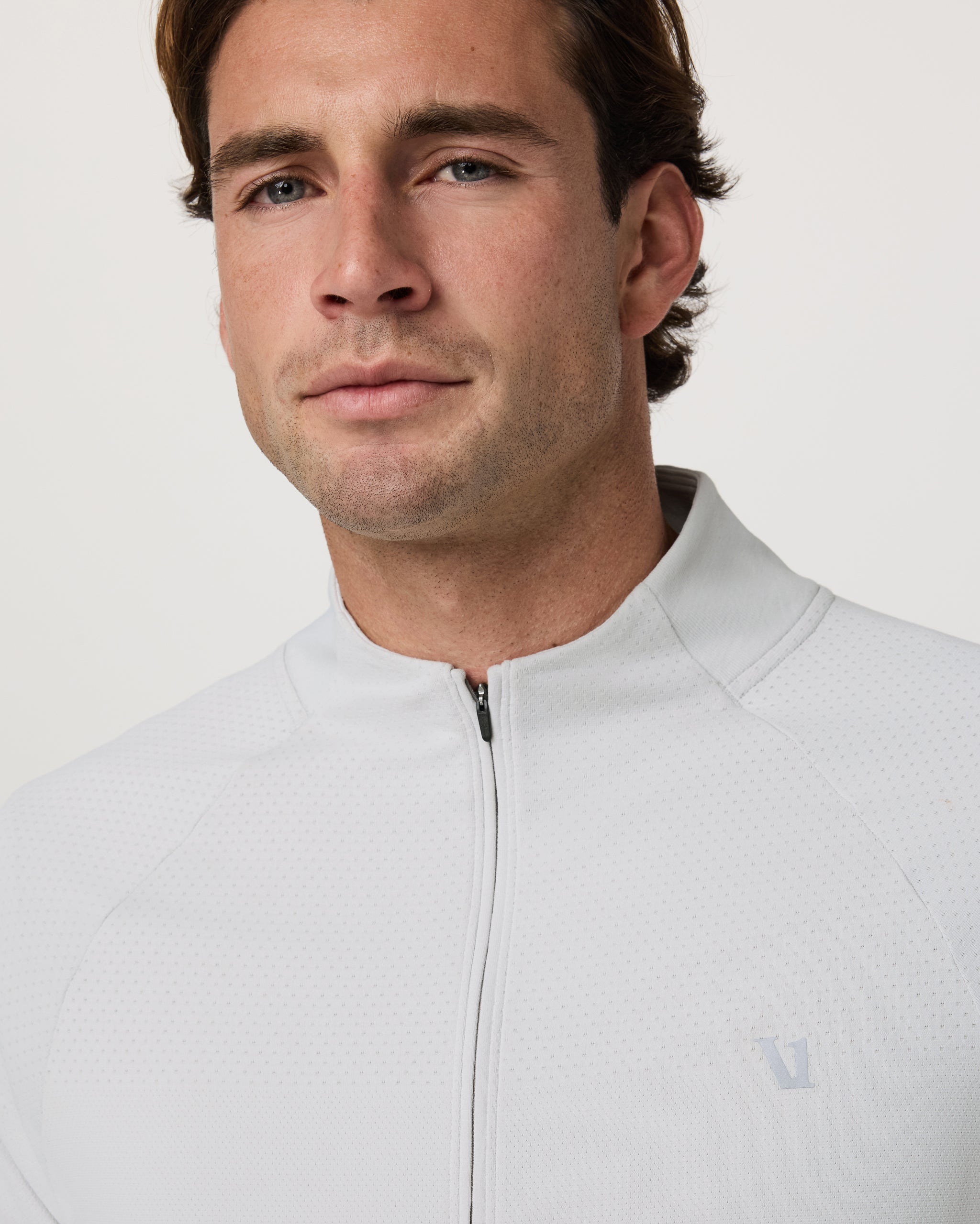 Clearview Seamless Quarter Zip | Frost Grey - Image 3