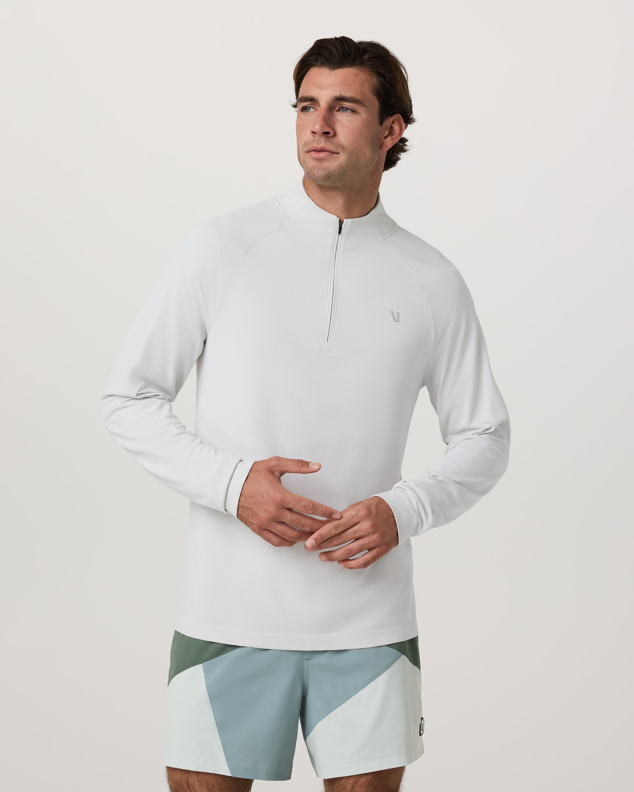 Clearview Seamless Quarter Zip | Frost Grey - Image 2