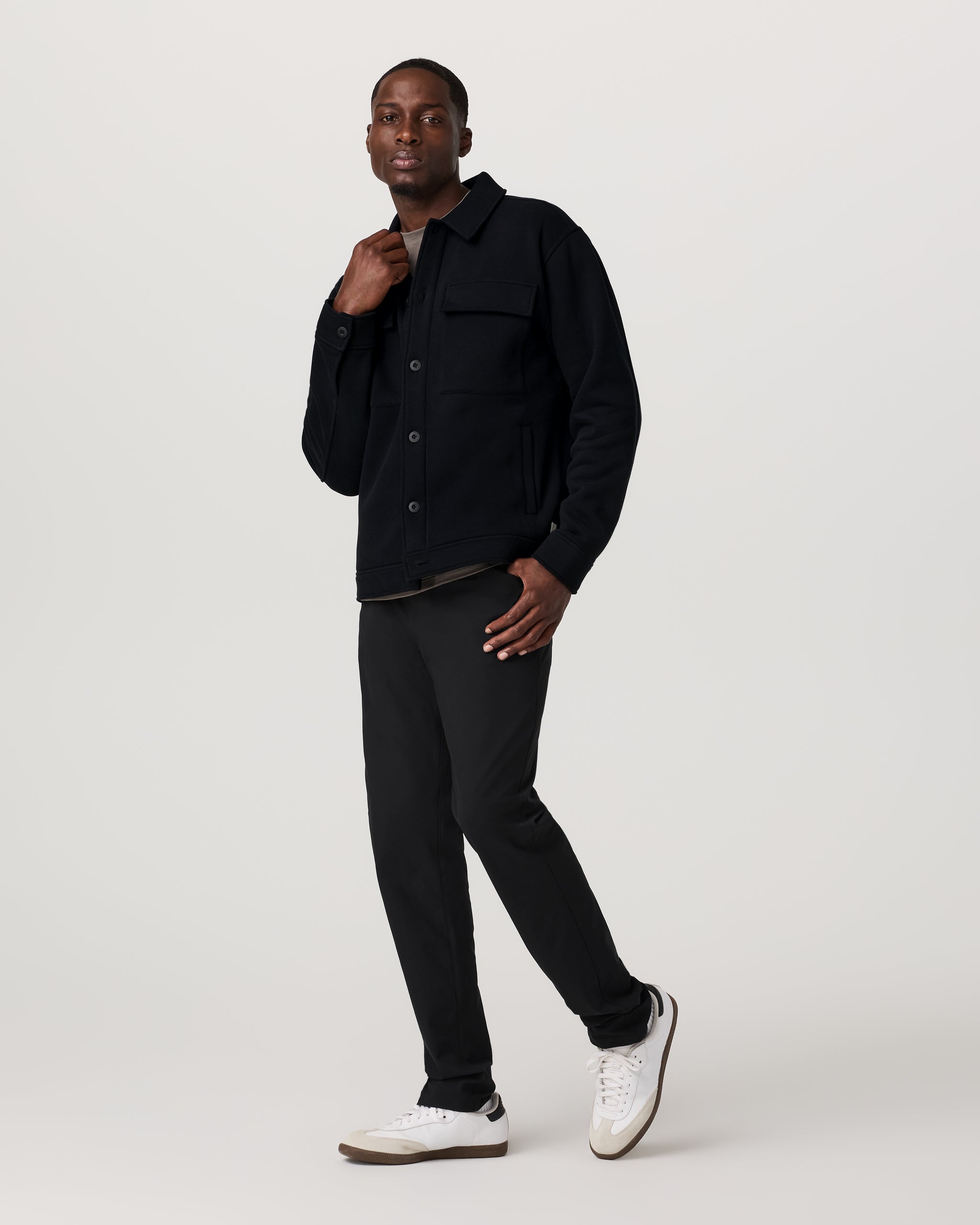 Seaside Shirt Jacket | Black - Image 4