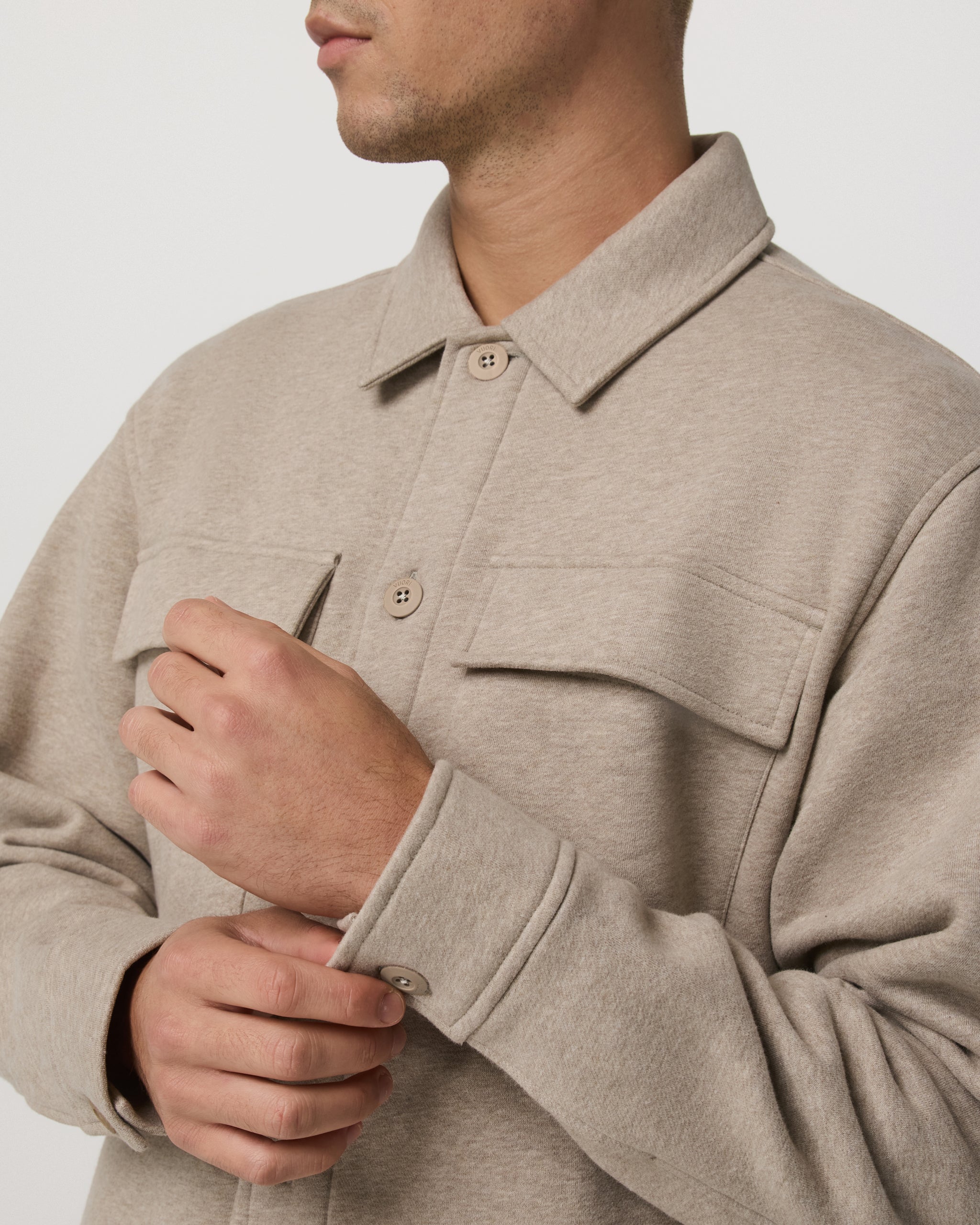 Seaside Shirt Jacket | Acorn Heather - Image 2