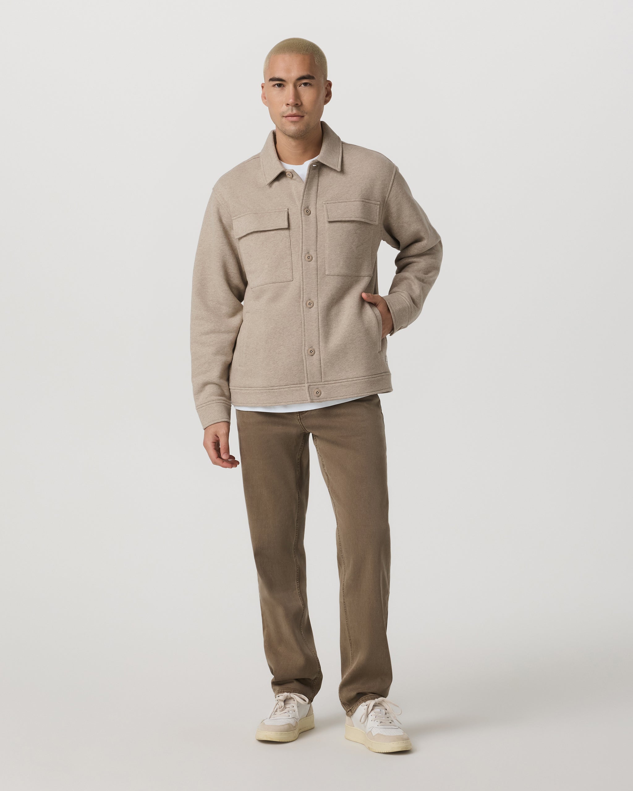 Seaside Shirt Jacket | Acorn Heather - Image 3