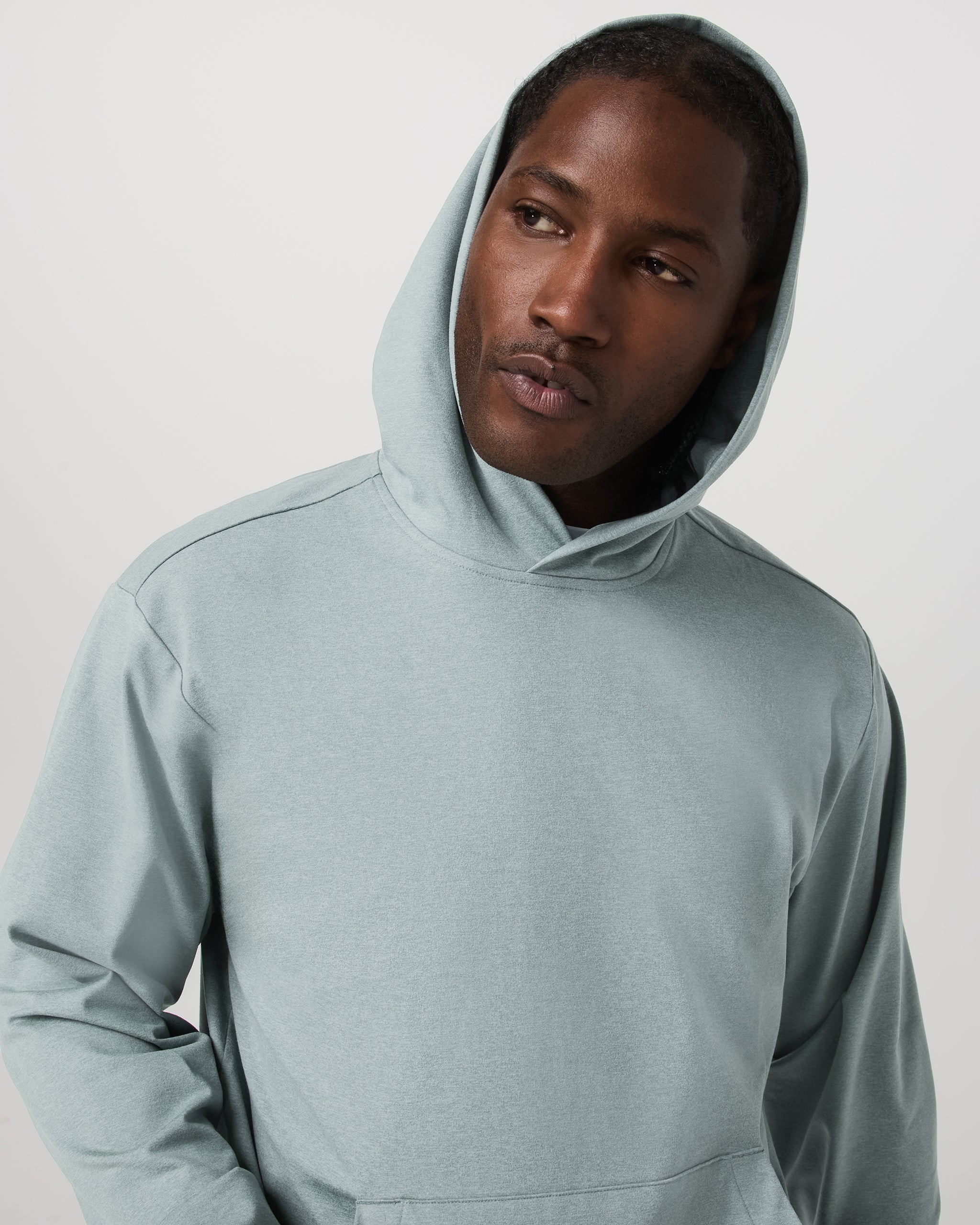 Coronado Pullover Hoodie 2.0 | Misty Blue Heather - Image 2