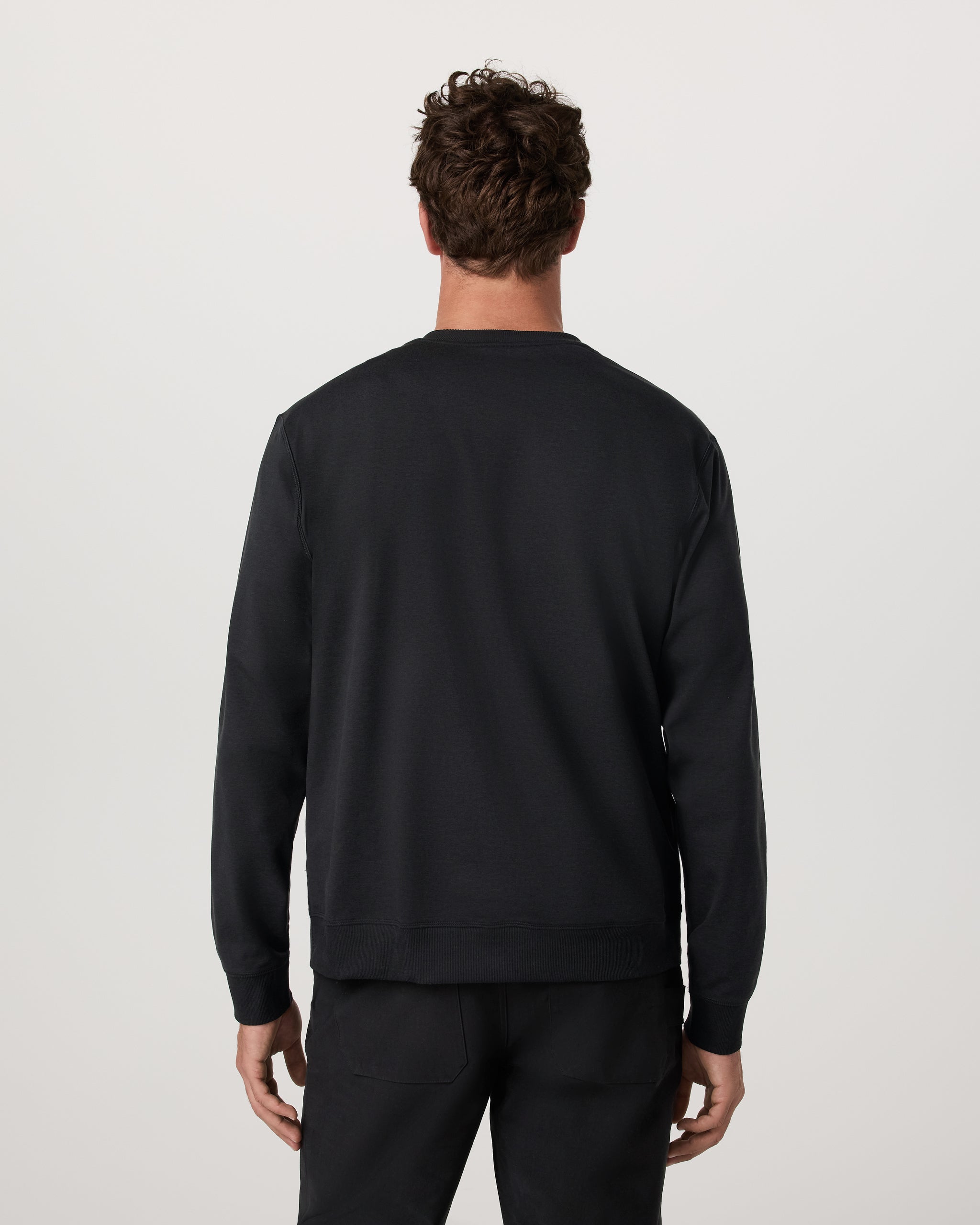 Long Sleeve Coronado Henley - Relaxed Fit | Black Heather - Image 4