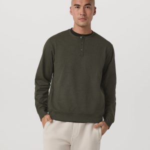Long Sleeve Coronado Henley - Relaxed Fit | Oregano Heather
