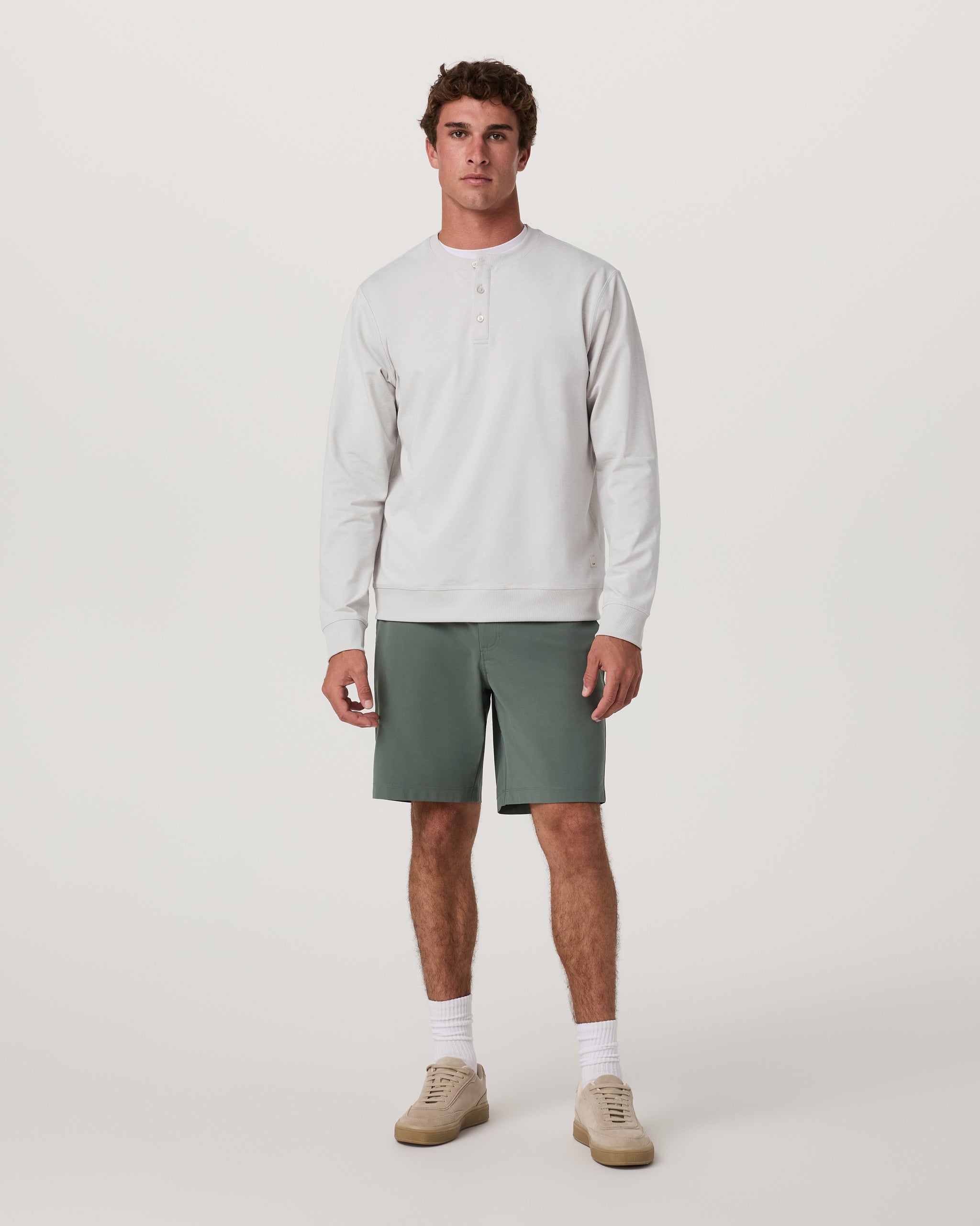 Long Sleeve Coronado Henley - Relaxed Fit | Salt Heather - Image 5