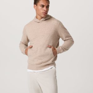 Berik Cashmere Hoodie | Oatmeal Heather