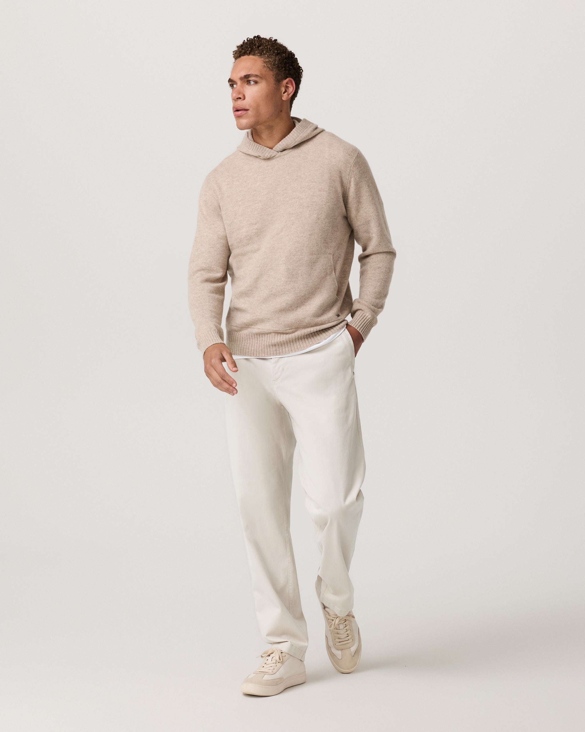 Berik Cashmere Hoodie | Oatmeal Heather - Image 5