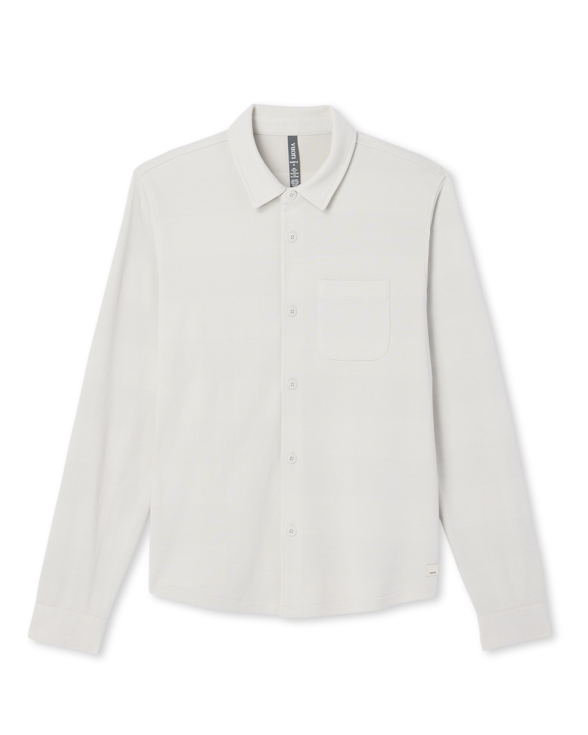 Long Sleeve Jeffreys Button Down Overshirt | Winter Grey Heather - Image 6