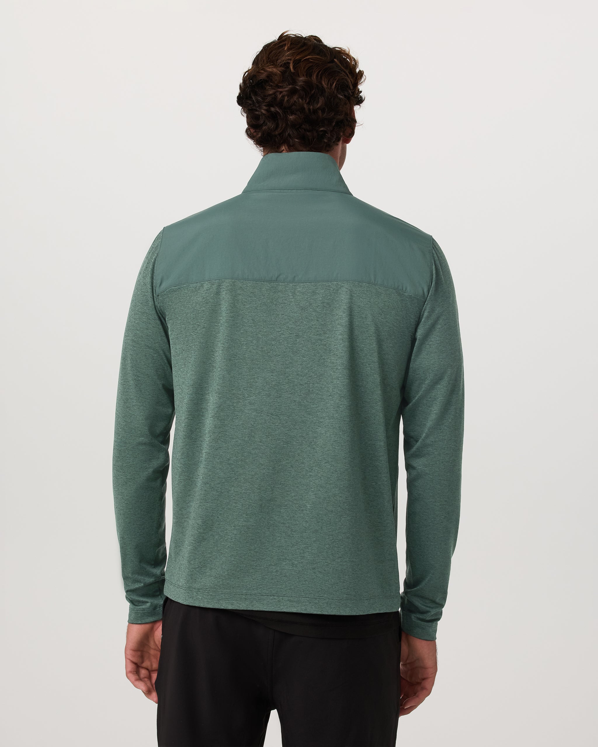Sunday Element Half Zip | Agate Green Heather - Image 3