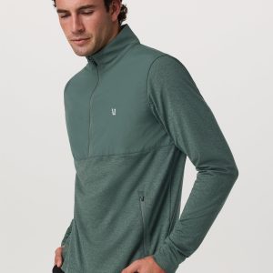 Sunday Element Half Zip | Agate Green Heather