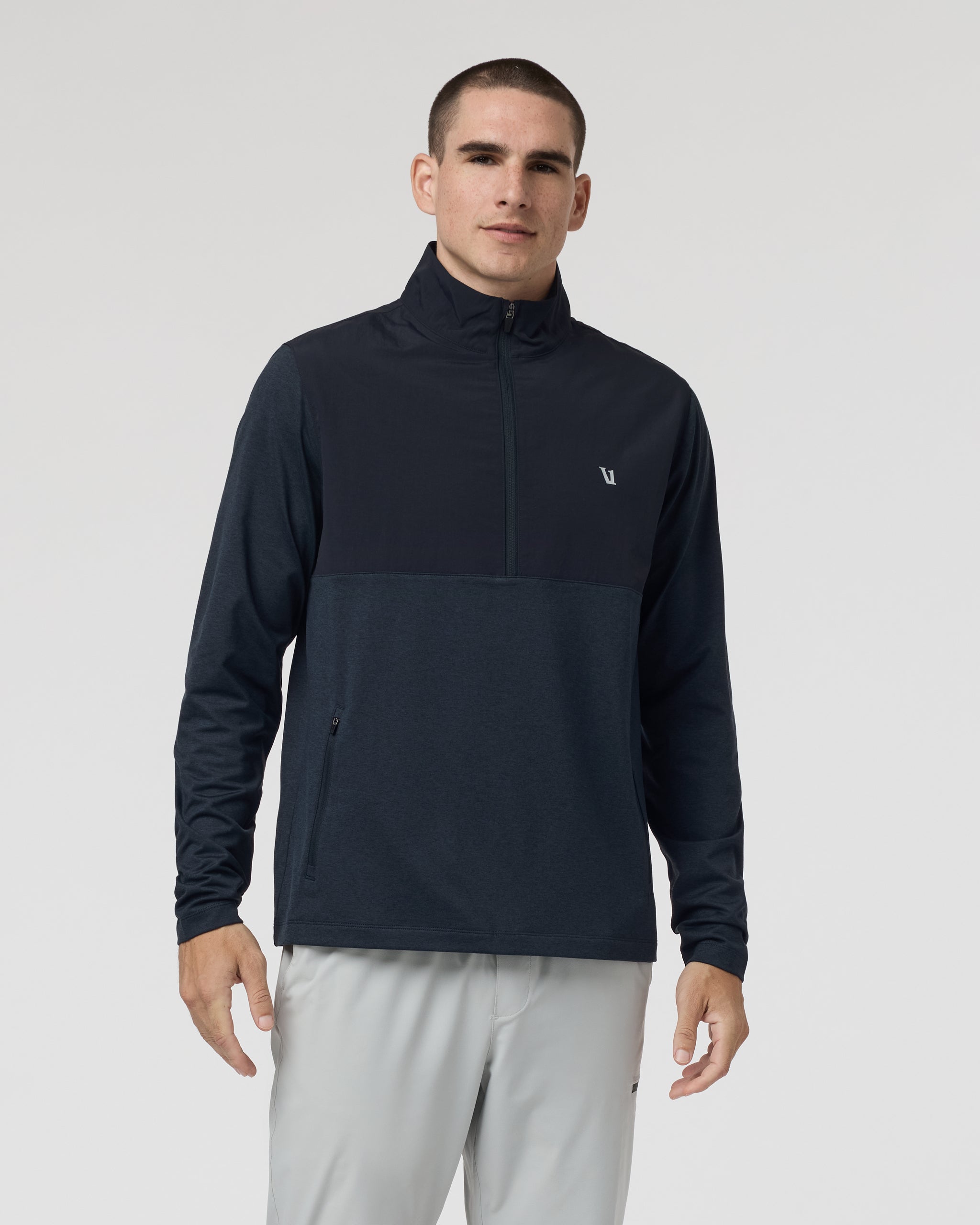Sunday Element Half Zip | Ink Heather - Image 2