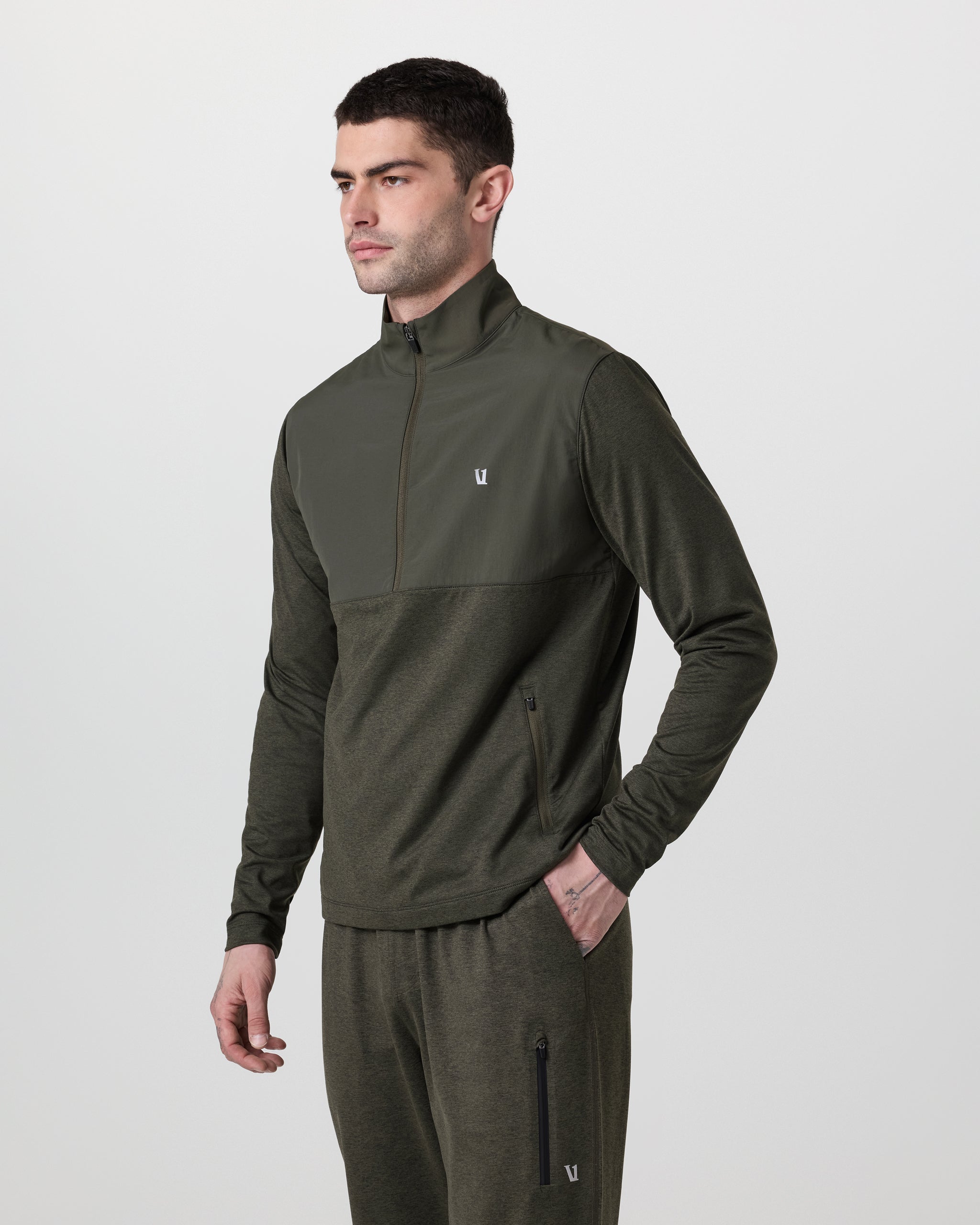 Sunday Element Half Zip | Kale Heather - Image 5