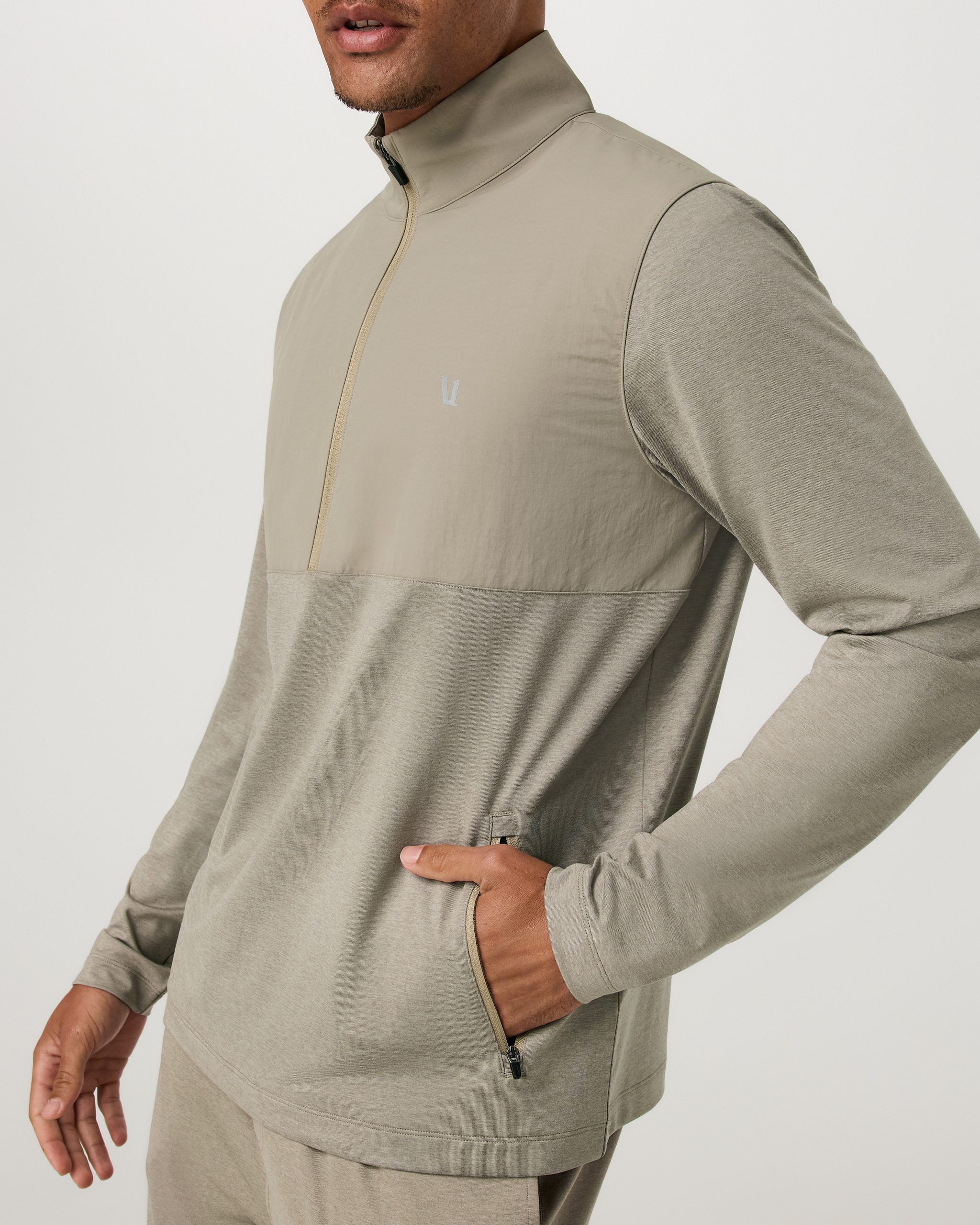 Sunday Element Half Zip | Biscotti Heather - Image 3