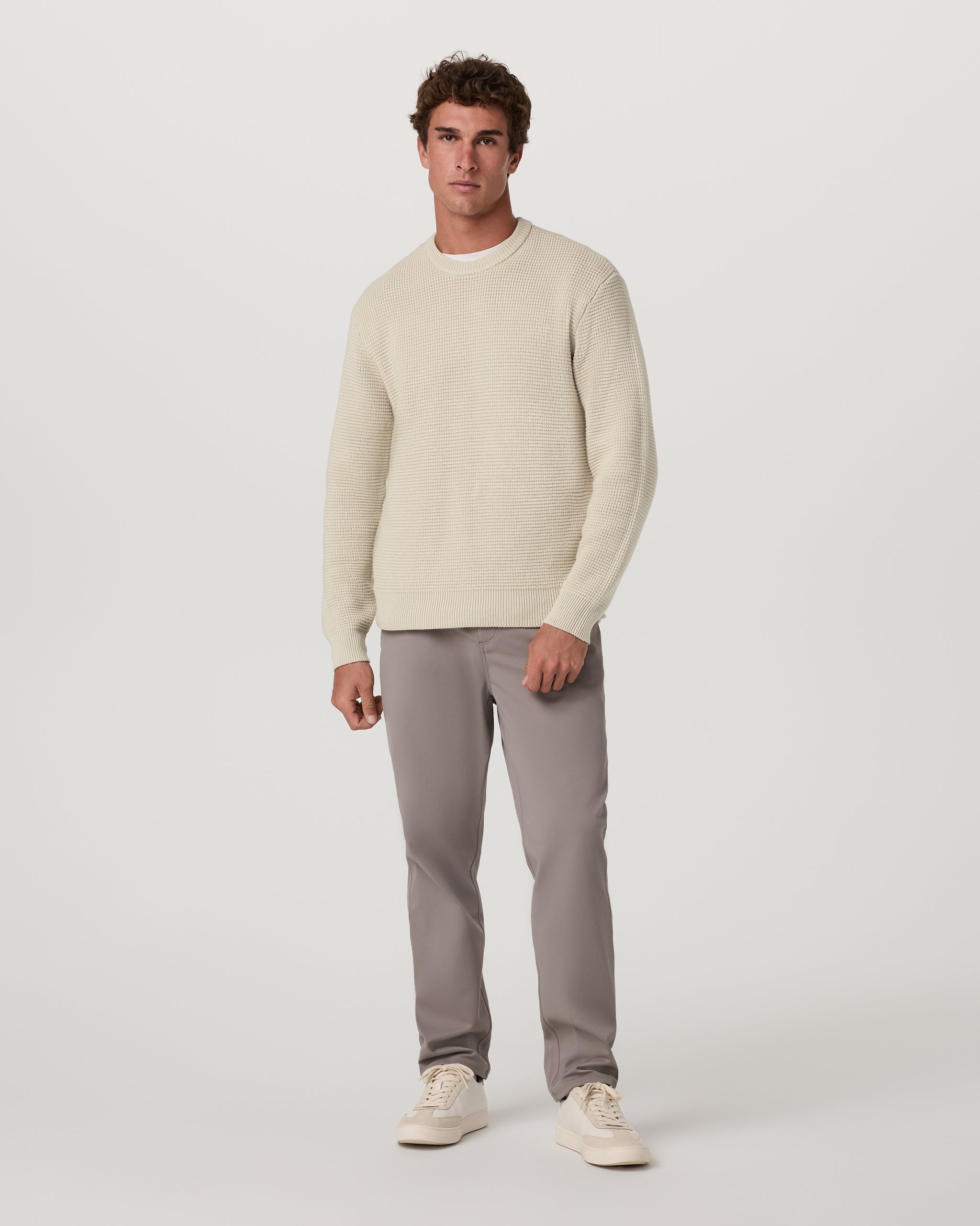Denver Waffle Crew Sweater | Mushroom - Image 5