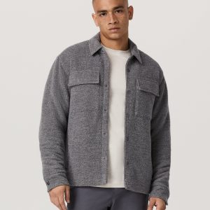 Plymouth Wool Shirt Jacket | Heather Grey