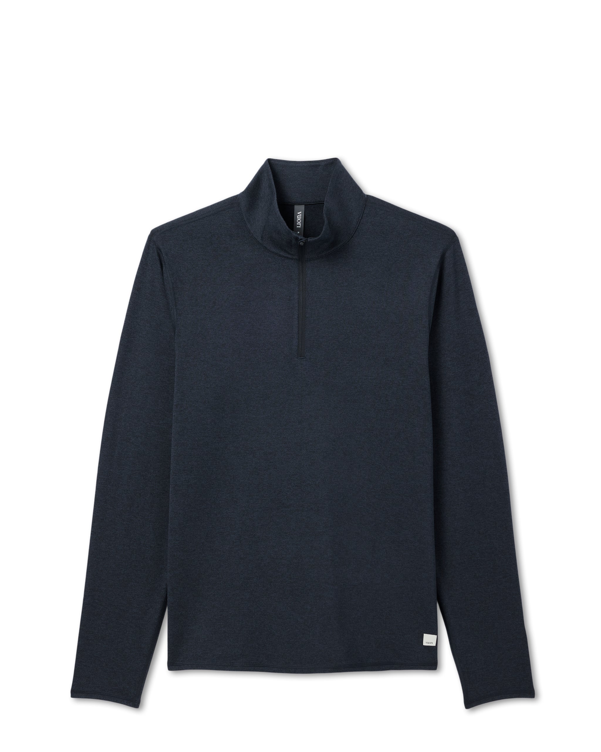 Ponto Half Zip Mock Neck | Ink Heather - Image 4
