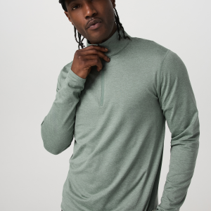Ponto Half Zip Mock Neck | Thyme Heather