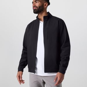 Vuori Meta™ Twill Full Zip | Black