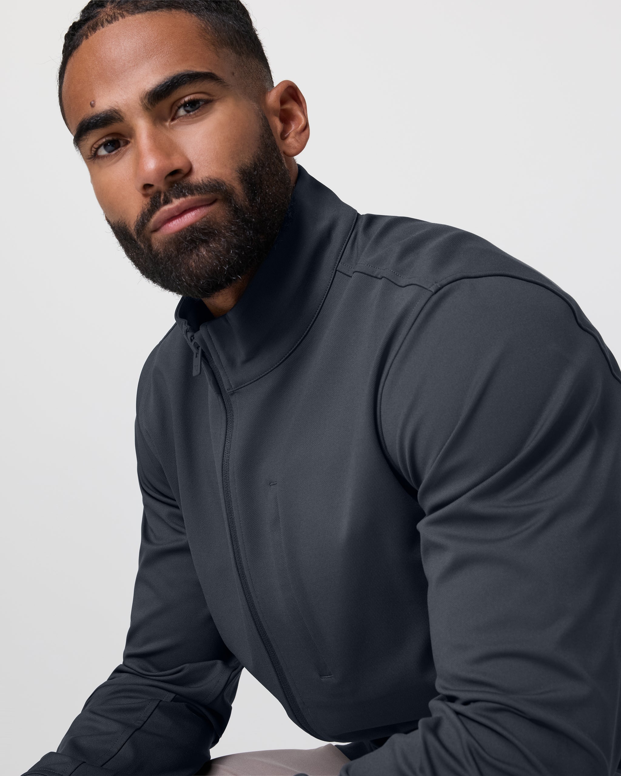 Vuori Meta™ Twill Full Zip | Navy - Image 2