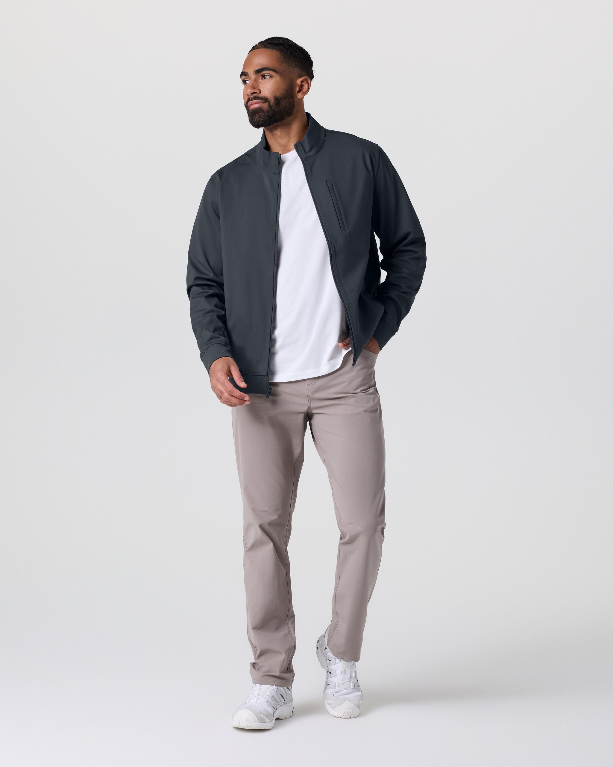 Vuori Meta™ Twill Full Zip | Navy - Image 3