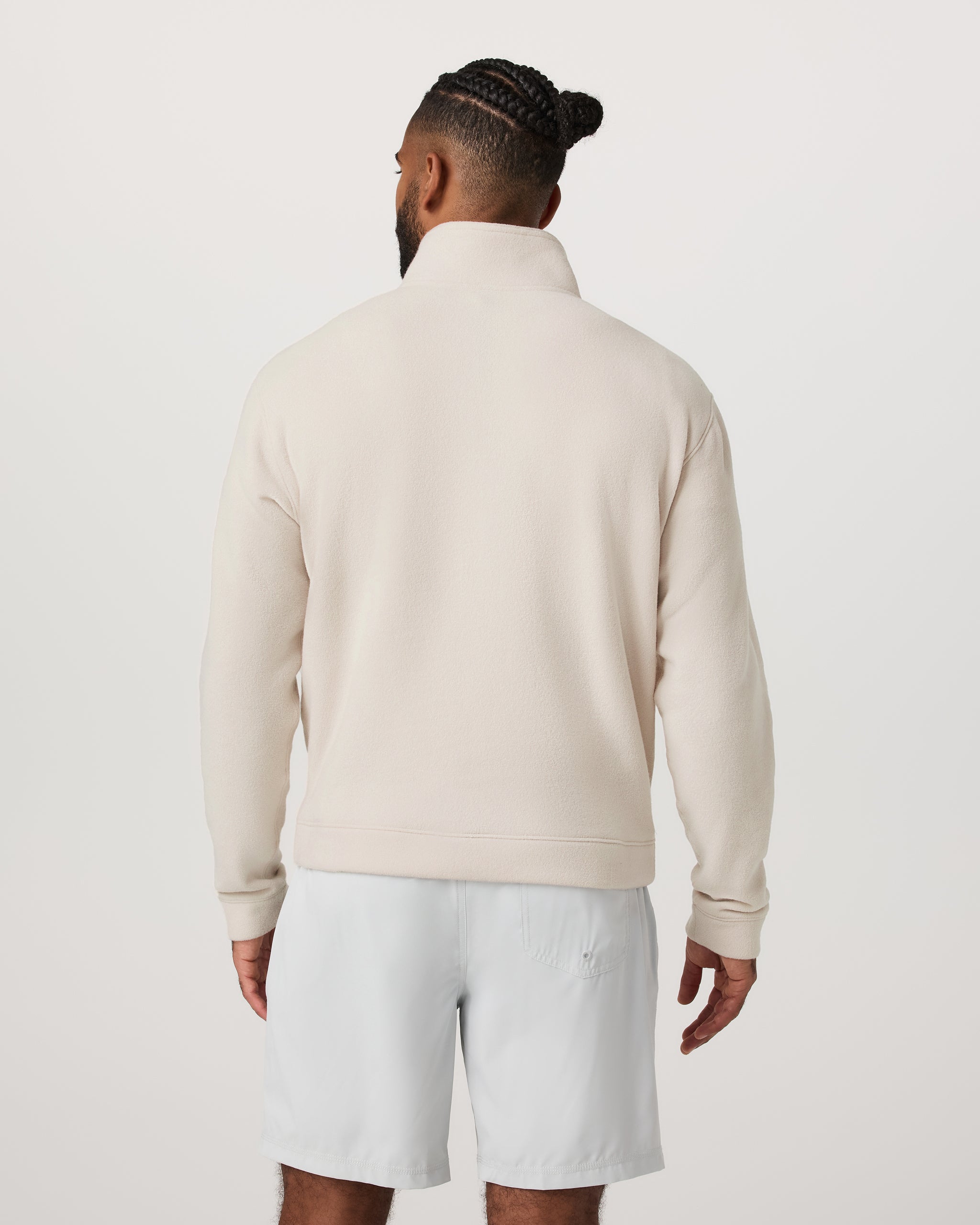 Beach Fleece Half Zip | Bone Heather - Image 3