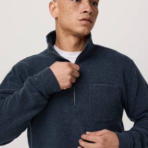 Beach Fleece Half Zip | Ink Heather